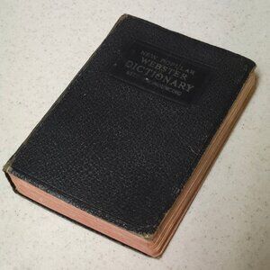 Vintage 1934 Webster’s Self Pronouncing Dictionary of the English Language